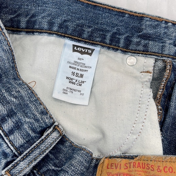 Levi's Men's 505 Straight Leg Jeans - Picture 6 of 7